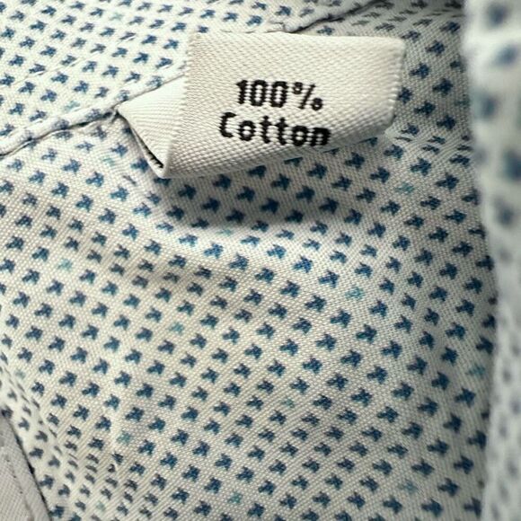 Calvin Klein Slim Fit Performance Non Iron Button-Up Dress Shirt White 17 34/35 - Picture 4 of 6